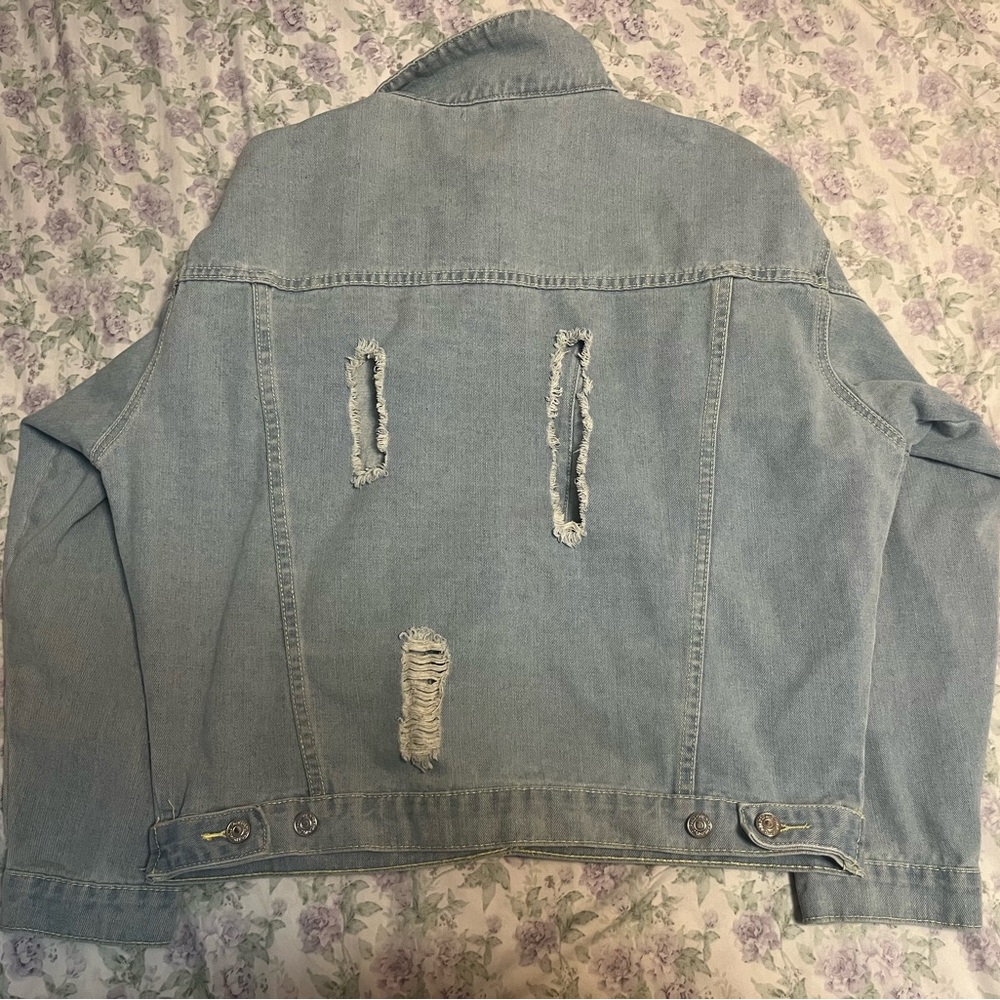 Denim Ripped Jacket - Picture 2 of 4